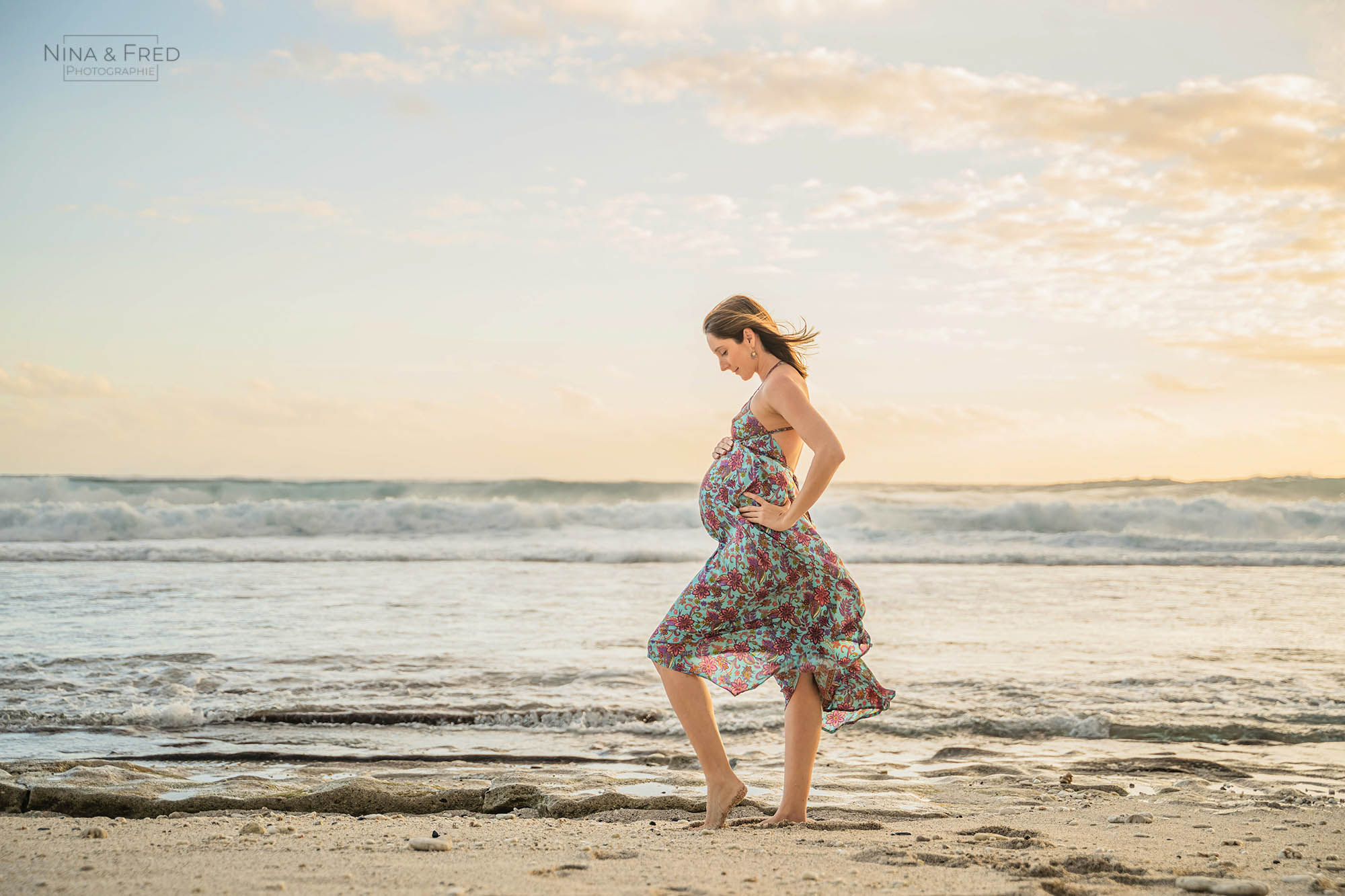 photographie future maman plage M&L-25